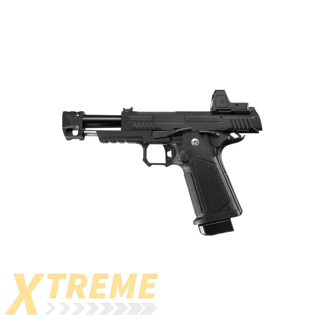 ARCTURUS Vanguard 4.3" Hi-Capa GBB Pistol w/ Optics Ready Slide & Compensator & ARS-1 Red Dot Combo