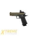 ARCTURUS Vanguard 4.3" Hi-Capa GBB Pistol w/Optics Ready Slide & ARS-1 Red Dot Combo BLK-TAN