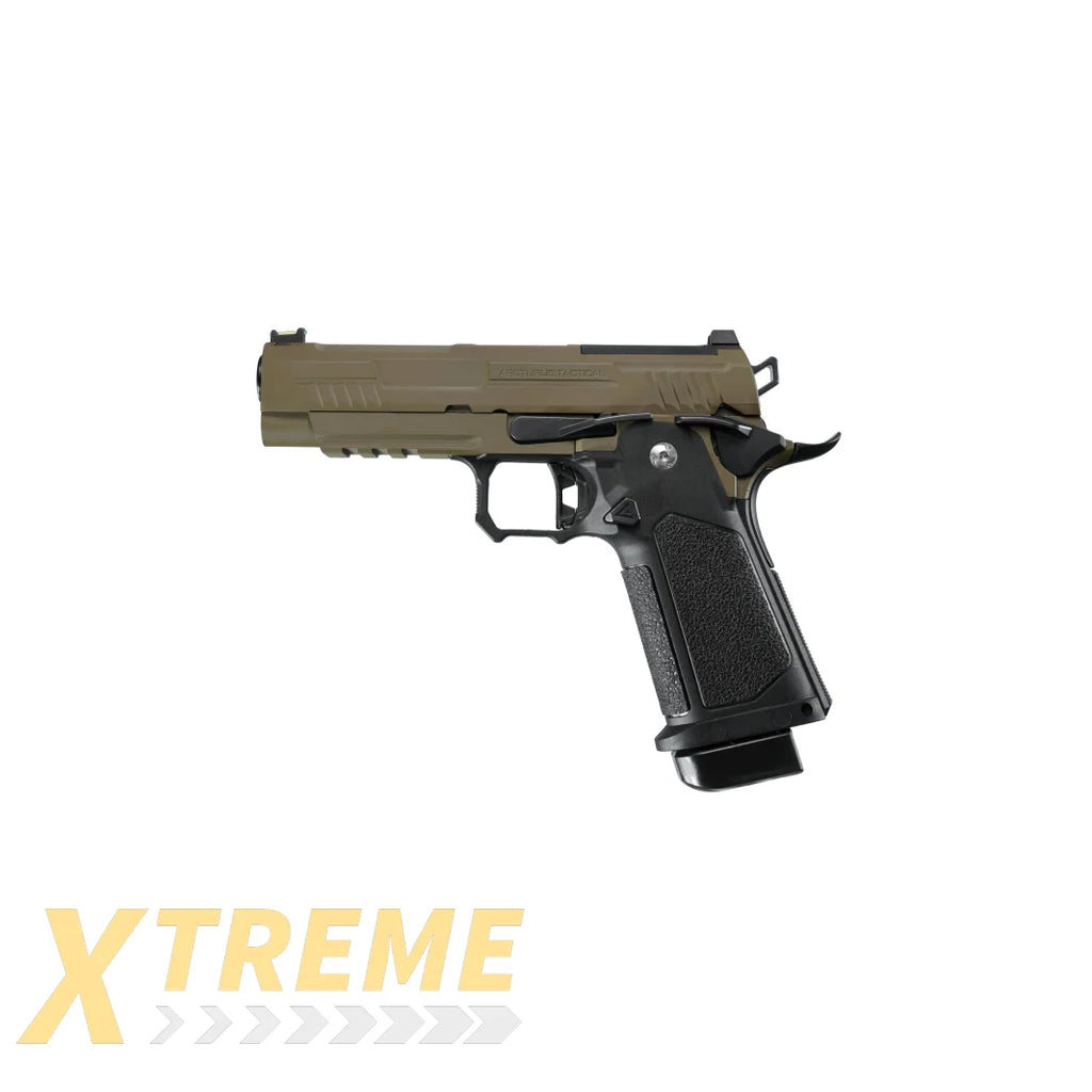 ARCTURUS Vanguard 4.3" Hi-Capa GBB Pistol w/Optics Ready Slide BLK-TAN