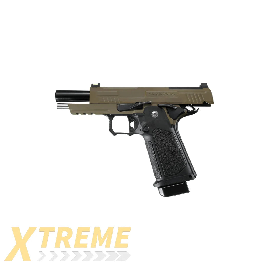 ARCTURUS Vanguard 4.3" Hi-Capa GBB Pistol w/Optics Ready Slide BLK-TAN