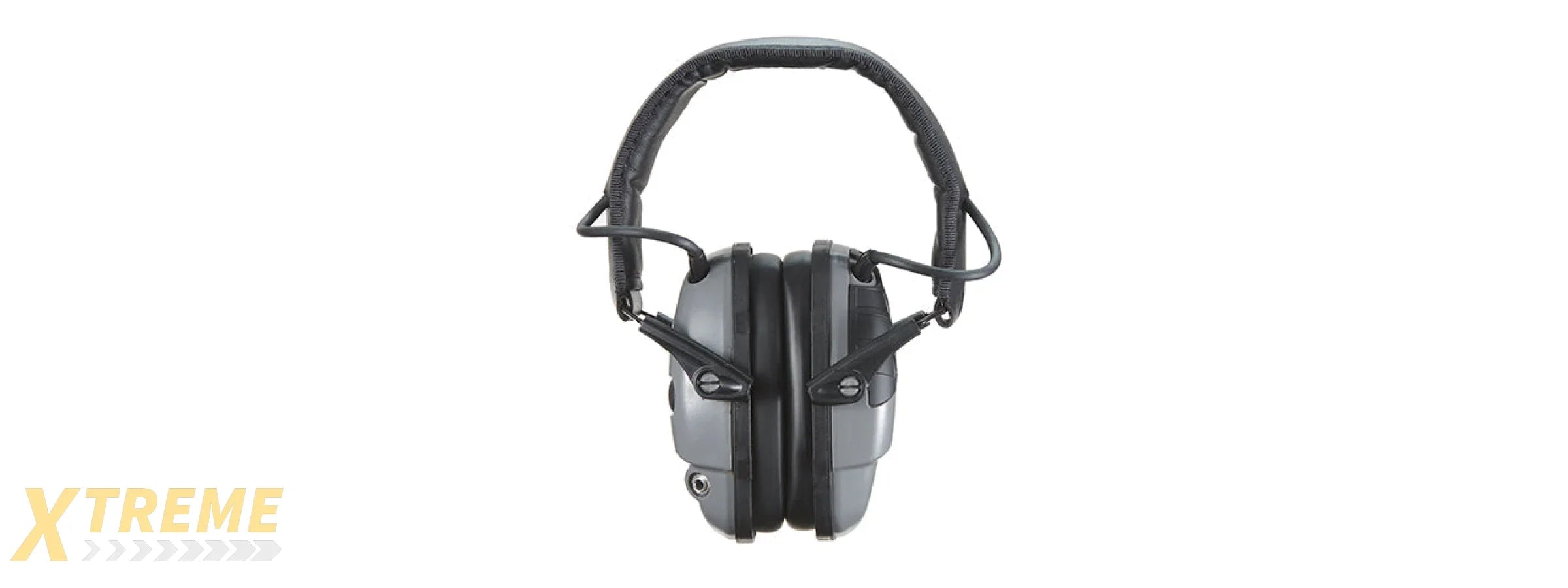 Atlas Custom Works Impact Sport Tactical Earmuff w/ Headband - (Gray)