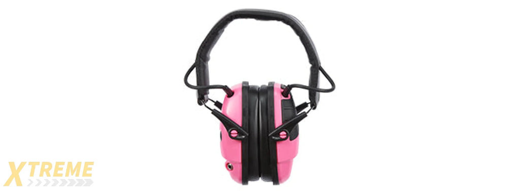 Atlas Custom Works Impact Sport Tactical Earmuff w/ Headband - (Pink)