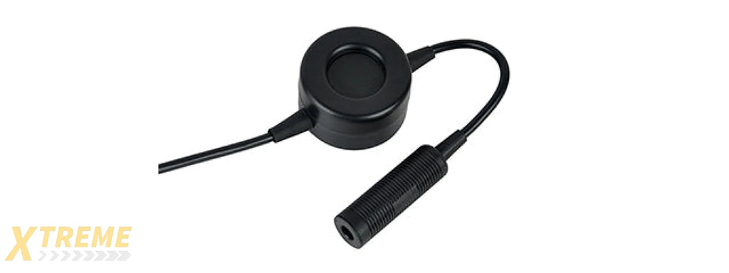Atlas Custom Works TCI Tactical PTT Military Standard Version Kenwood Plug - (Black)