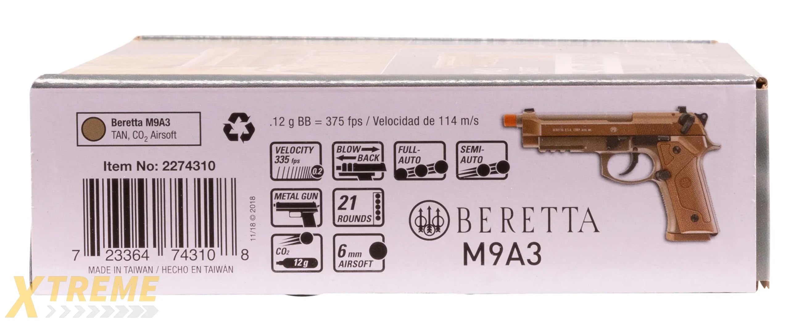 BERETTA M9A3 - 6MM - TAN