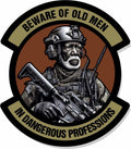 STICKER - African American version of Beware of Old Men - In Dangerous Profession - 4" Sticker