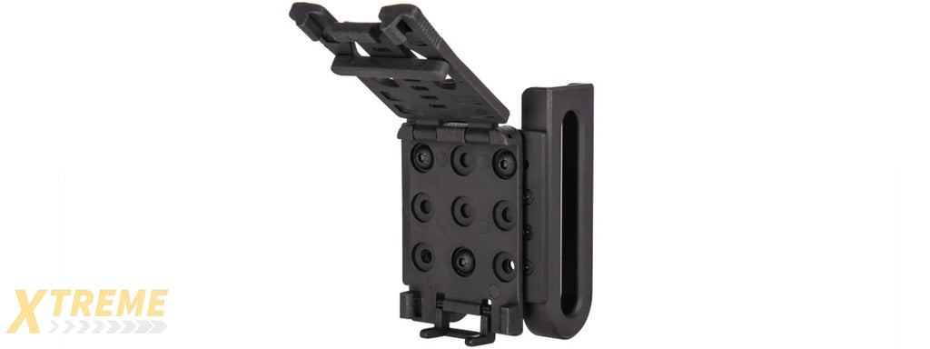 CA-1082 LANCER TACTICAL 4PC SHOTGUN SHELL CARRIER w/ BELT CLIP (BK)