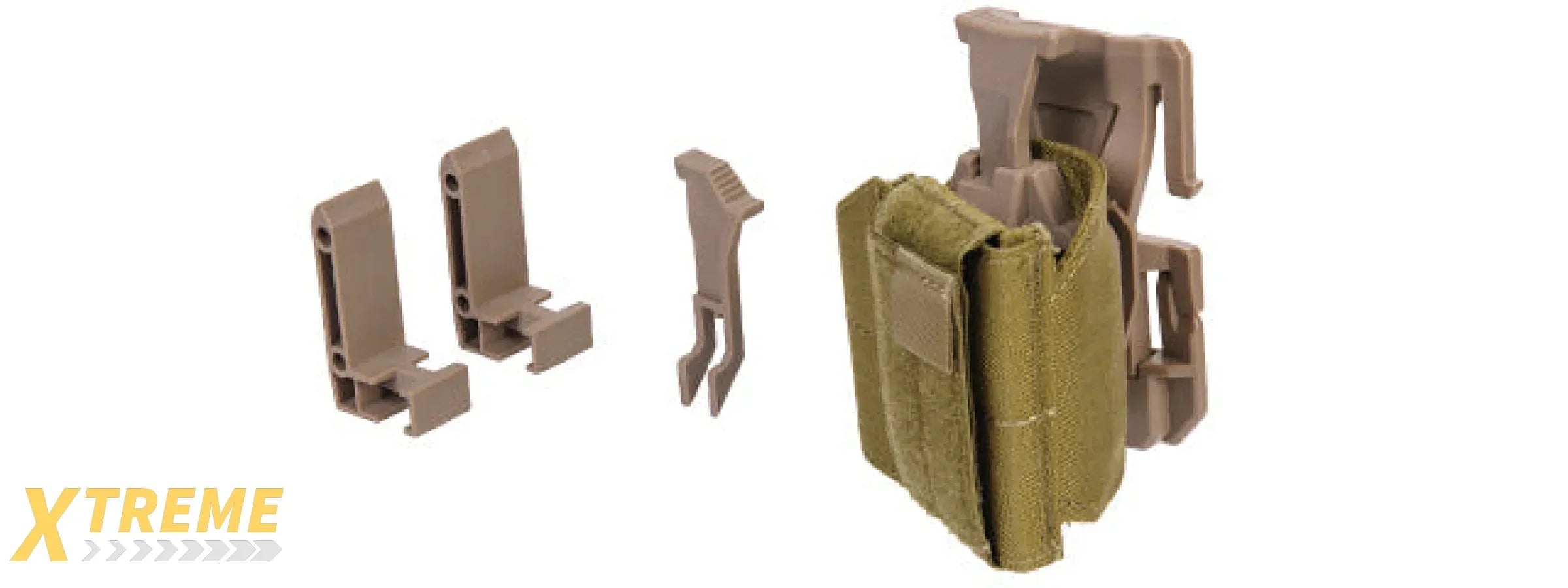 CA-1113T UNIVERSAL PISTOL HOLSTER FOR MOLLE MODULAR ATTACHMENT SYSTEM SOLUTION