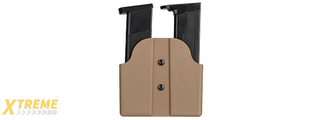 CA-1239 DUAL POLYMER PISTOL MAGAZINE CARRIER - DUAL MAGAZINE TACTICAL ACCESSORY