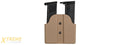 CA-1239T DUAL POLYMER PISTOL MAGAZINE CARRIER (TAN)
