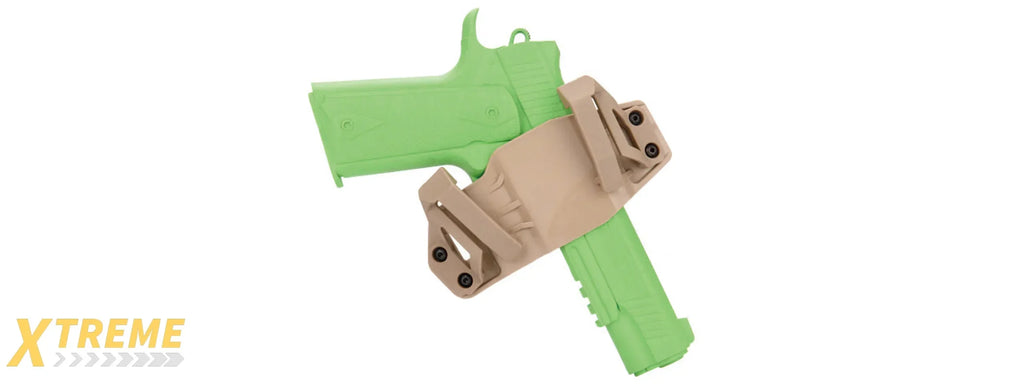 CA-1242 ABS POLYMER TACTICAL PISTOL WRAP BELT HOLSTER WITH RETENTION SYSTEM
