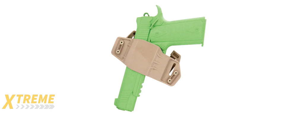 CA-1242 ABS POLYMER TACTICAL PISTOL WRAP BELT HOLSTER WITH RETENTION SYSTEM