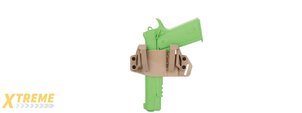 CA-1242 ABS POLYMER TACTICAL PISTOL WRAP BELT HOLSTER WITH RETENTION SYSTEM