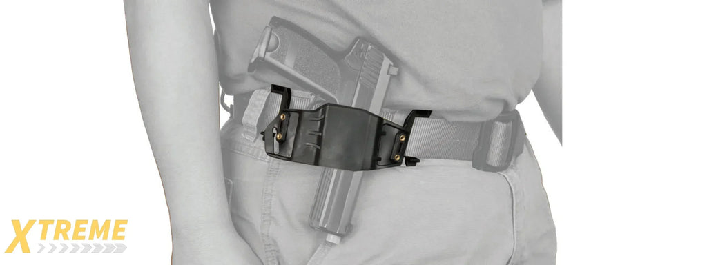 CA-1242 ABS POLYMER TACTICAL PISTOL WRAP BELT HOLSTER WITH RETENTION SYSTEM