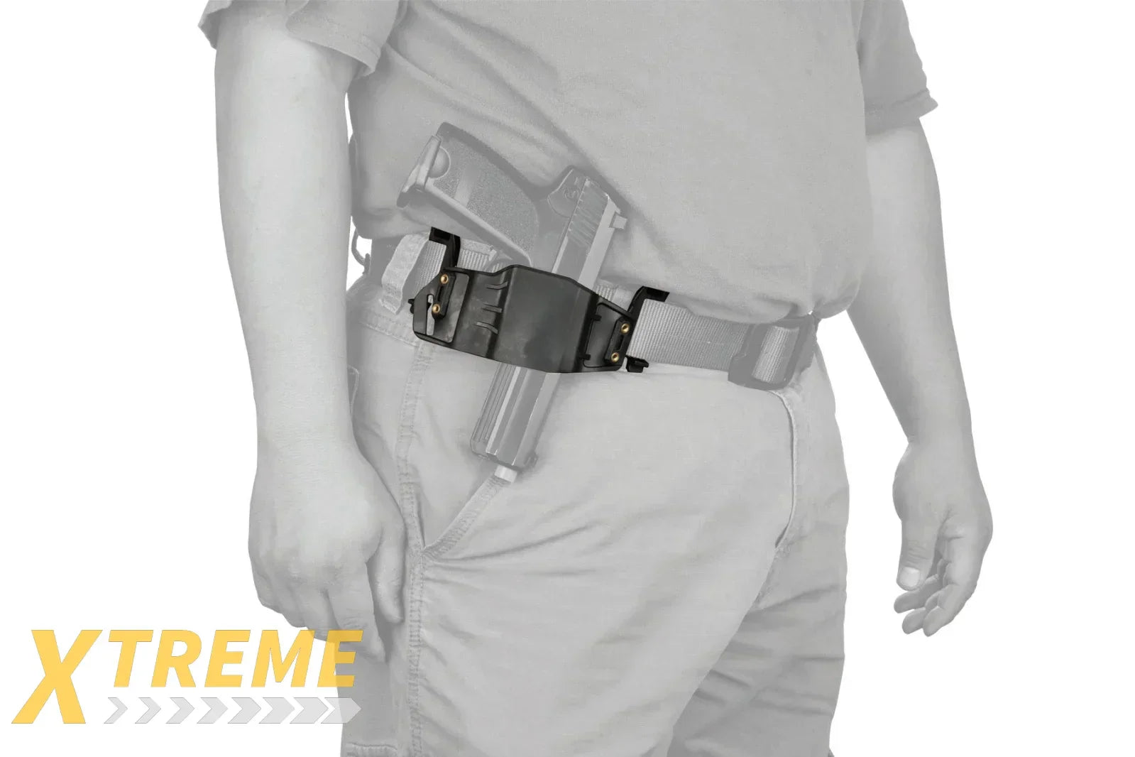 CA-1242 ABS POLYMER TACTICAL PISTOL WRAP BELT HOLSTER WITH RETENTION SYSTEM