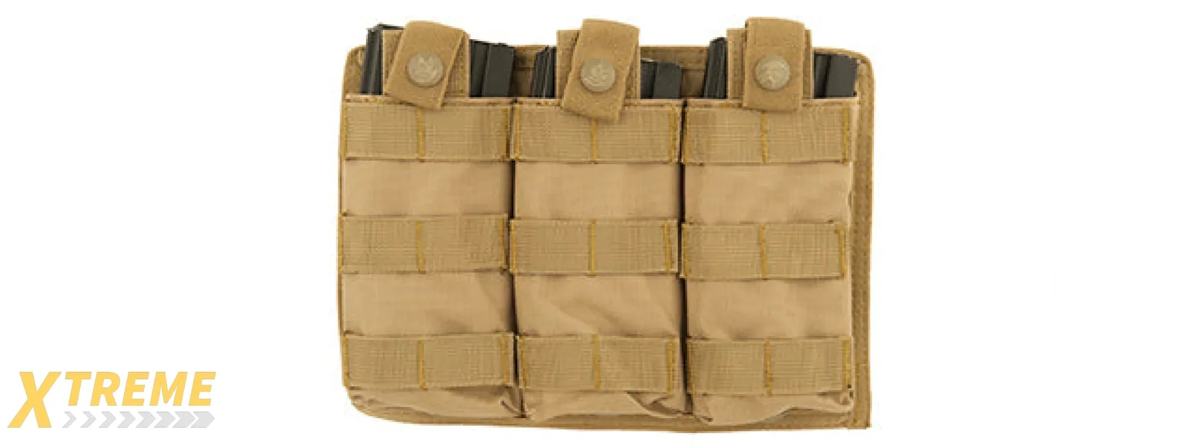 CA-1499 TRIPLE MOLLE POUCH - TACTICAL HEAVY-DUTY MODULAR UTILITY STORAGE SYSTEM