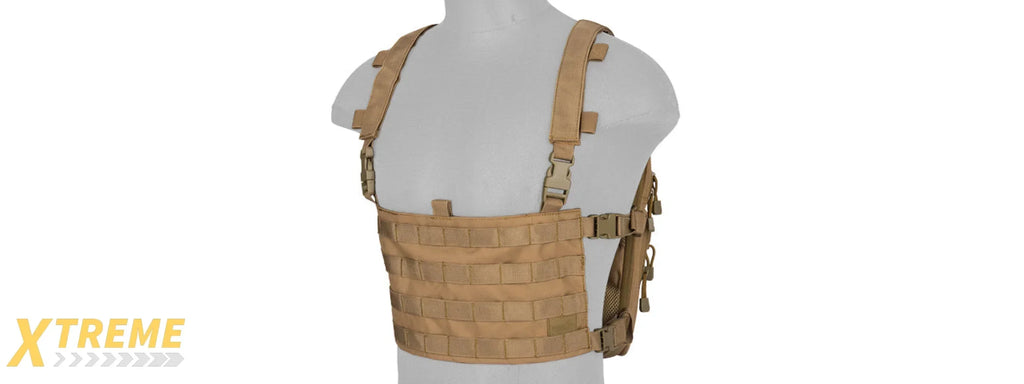 CA-1615 QD CHEST RIG LIGHTWEIGHT BACKPACK TACTICAL MOLLE CARRIER FOR OUTDOOR USE