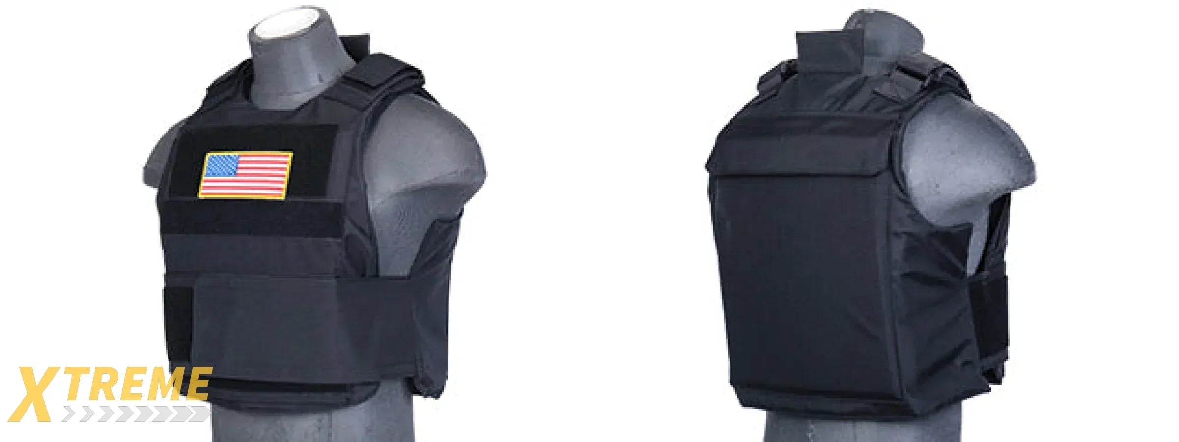 CA-302 Nylon Body Armor Tactical Vest - Heavy Duty Adjustable Military Load-Bearing Vest