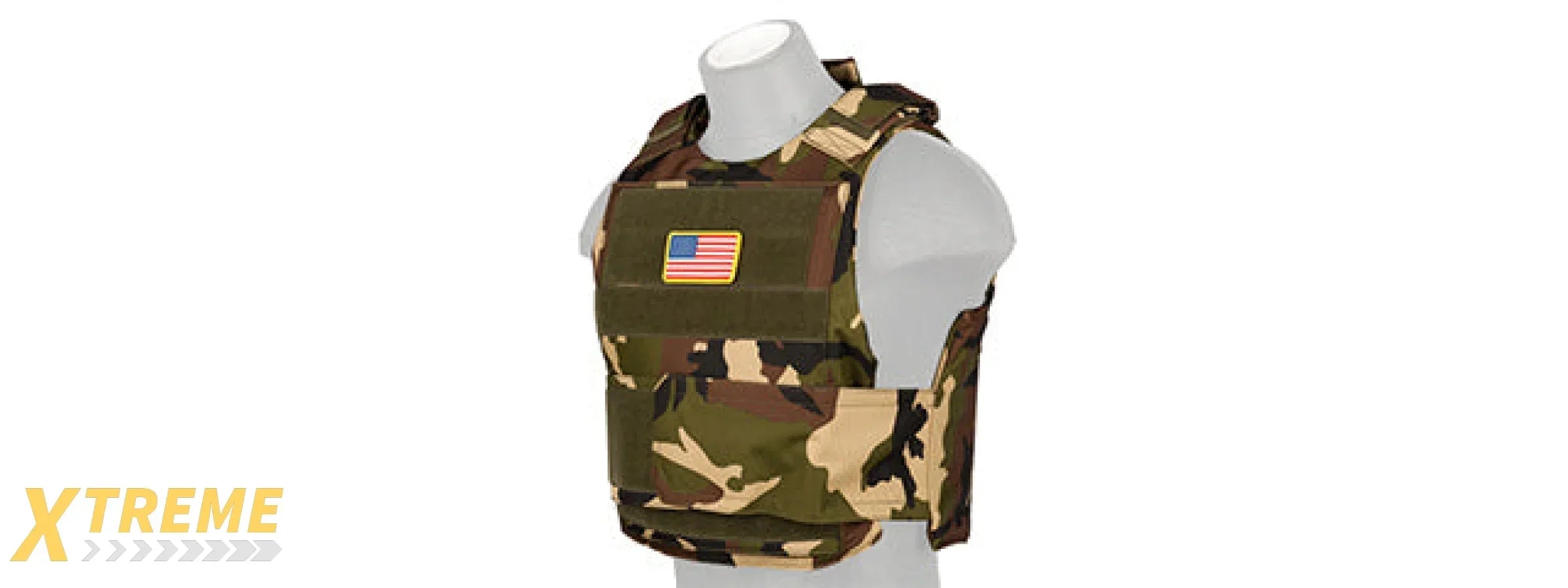 CA-302 Nylon Body Armor Tactical Vest - Heavy Duty Adjustable Military Load-Bearing Vest