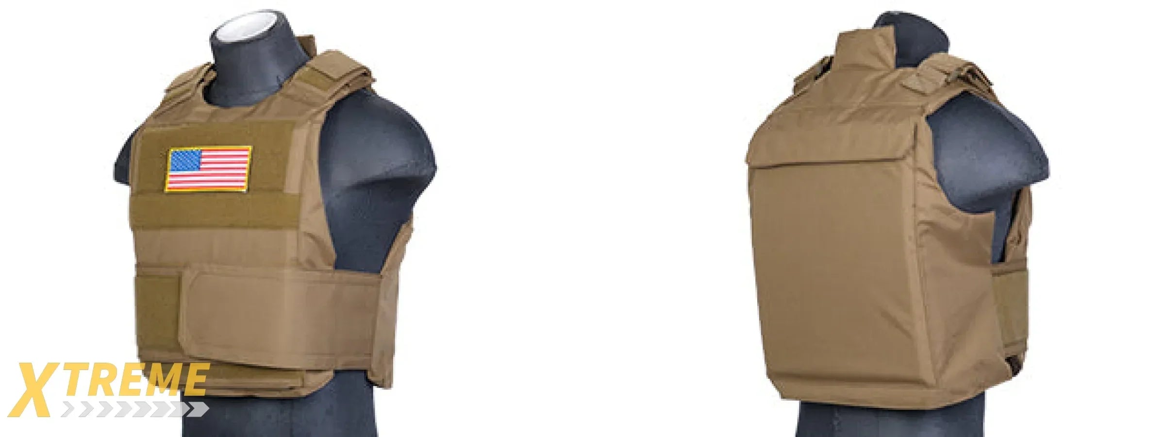 CA-302 Nylon Body Armor Tactical Vest - Heavy Duty Adjustable Military Load-Bearing Vest