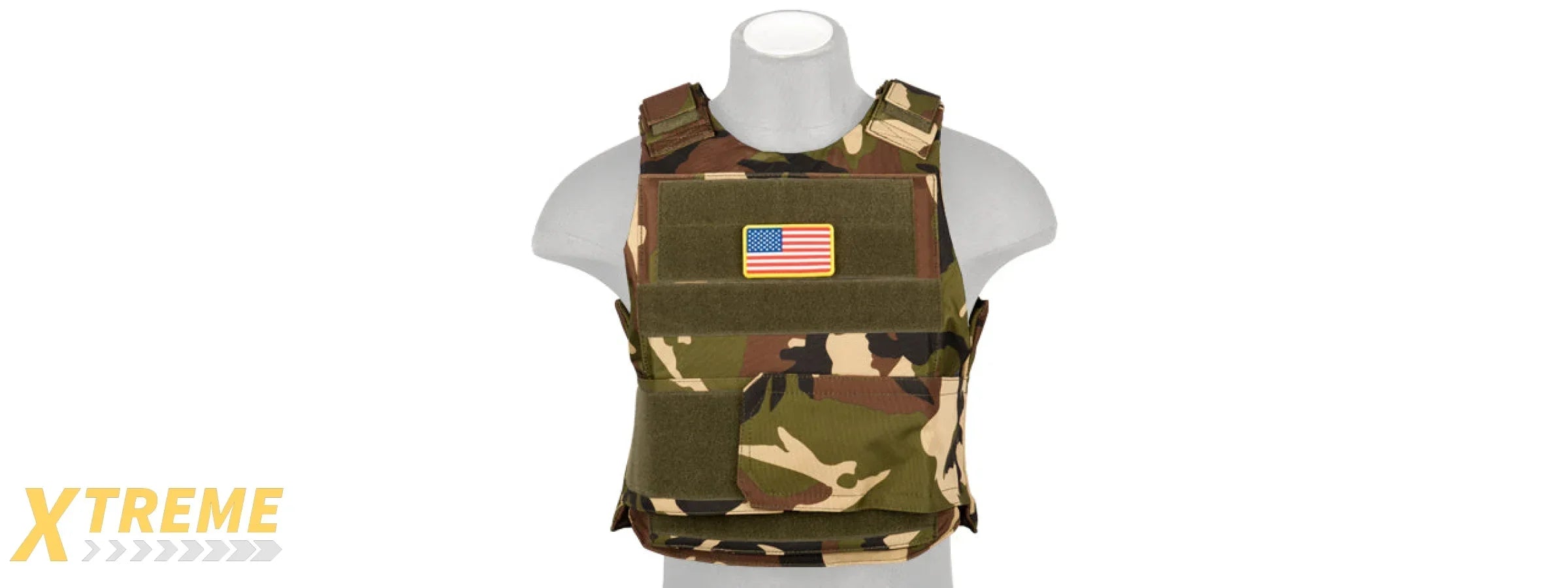 CA-302 Nylon Body Armor Tactical Vest - Heavy Duty Adjustable Military Load-Bearing Vest