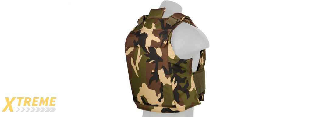 CA-302 Nylon Body Armor Tactical Vest - Heavy Duty Adjustable Military Load-Bearing Vest