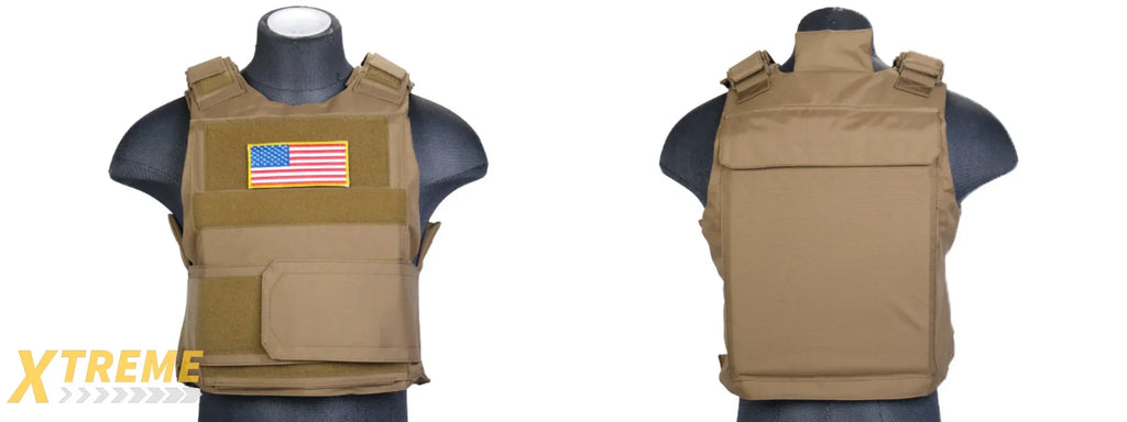 CA-302 Nylon Body Armor Tactical Vest - Heavy Duty Adjustable Military Load-Bearing Vest
