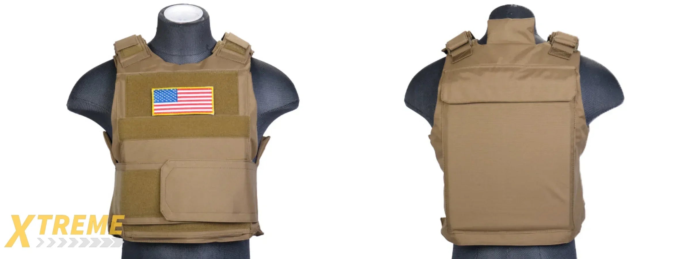 CA-302 Nylon Body Armor Tactical Vest - Heavy Duty Adjustable Military Load-Bearing Vest