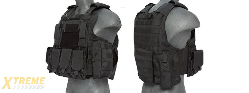 CA-303BN Nylon Strike Tactical Vest (Black)