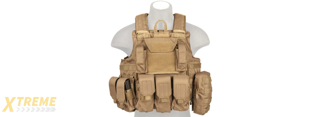 CA-303KN Strike Tactical Vest (Coyote Brown)