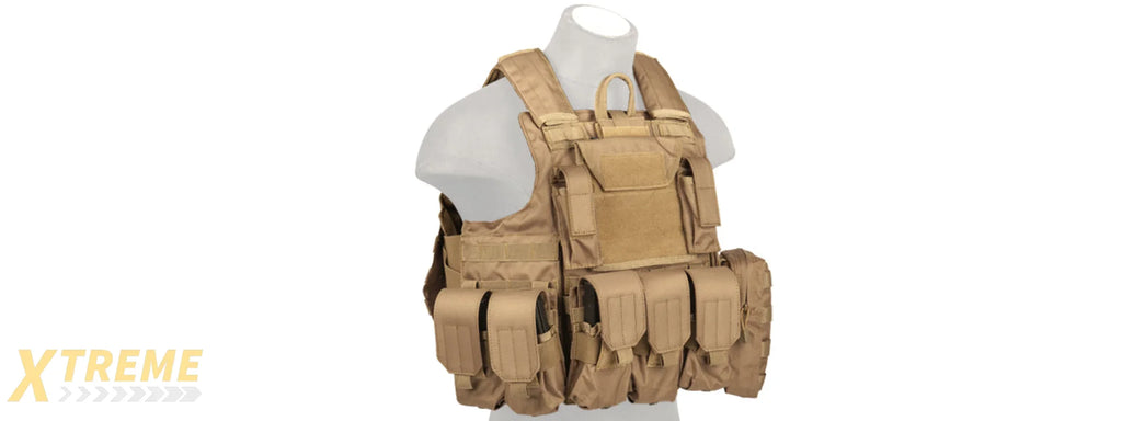 CA-303KN Strike Tactical Vest (Coyote Brown)