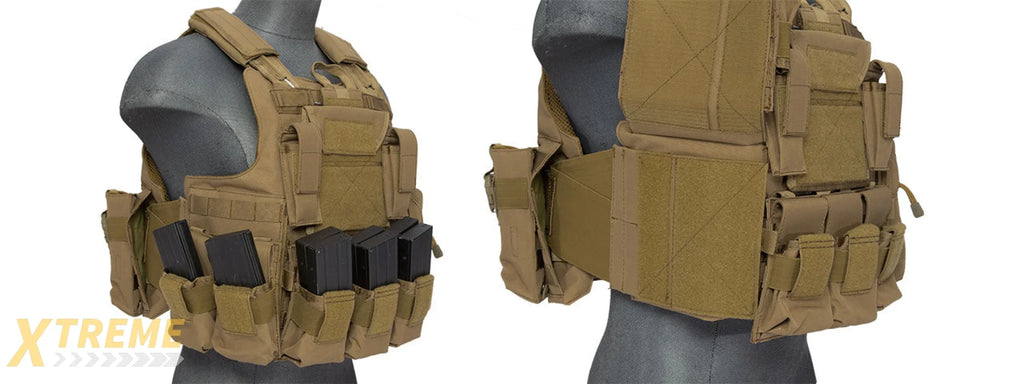 CA-303TN Nylon Strike Tactical Vest (Tan)
