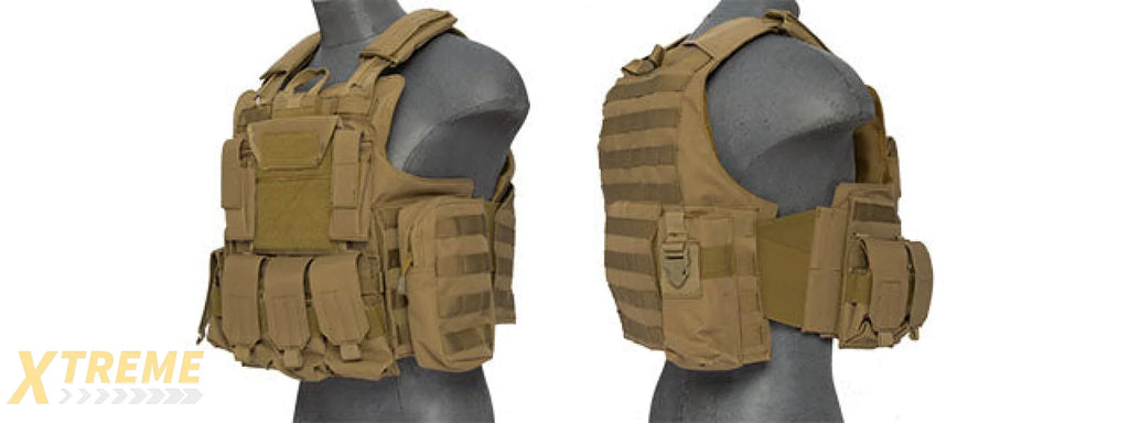 CA-303TN Nylon Strike Tactical Vest (Tan)