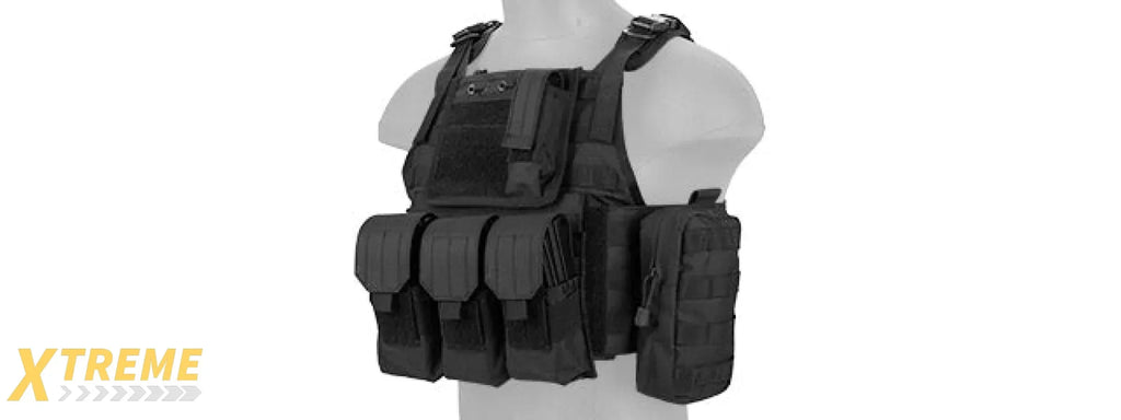 CA-305 Nylon Tactical Assault Plate Carrier Vest for Military and Law Enforcement Use