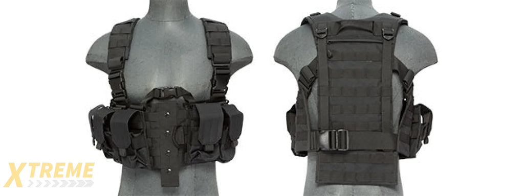 CA-306BN NYLON M4 CHEST HARNESS (BK)