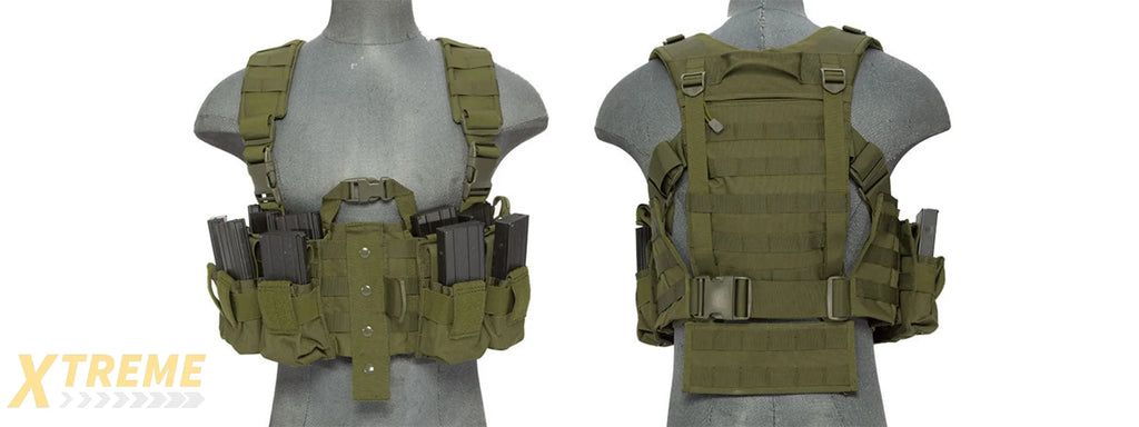 CA-306GN NYLON M4 CHEST HARNESS (OD)