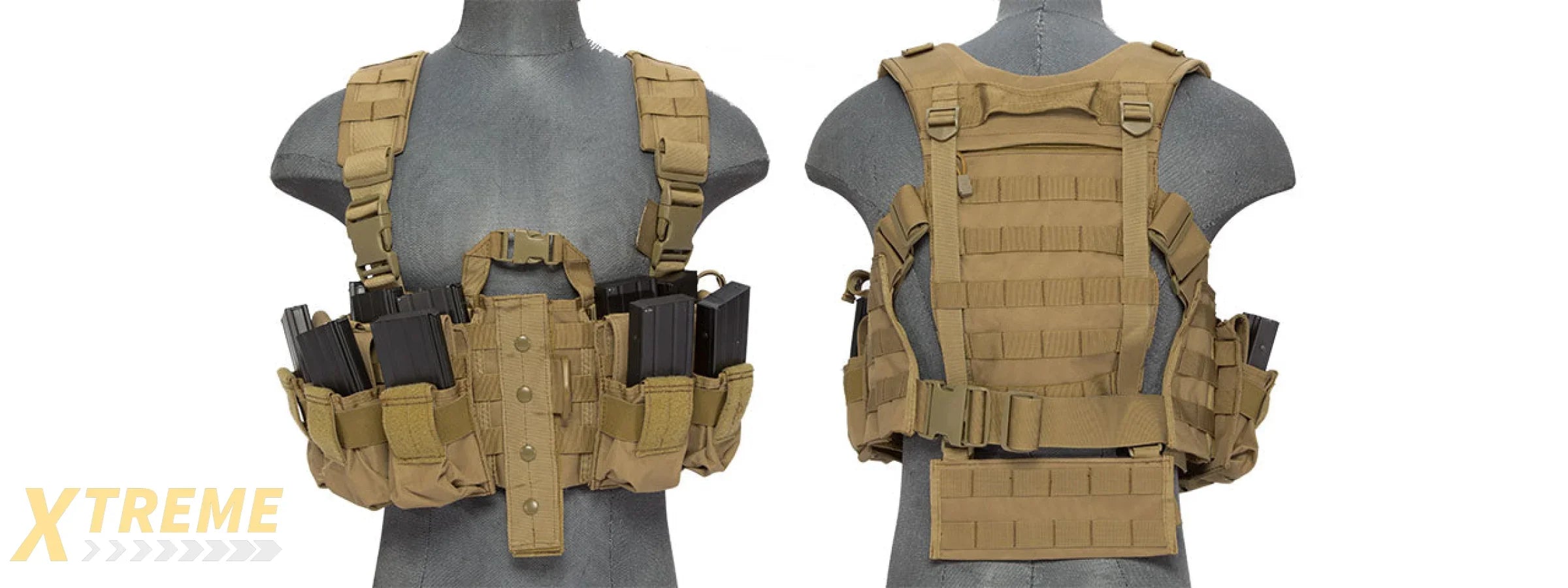 CA-306TN NYLON M4 CHEST HARNESS (TAN)