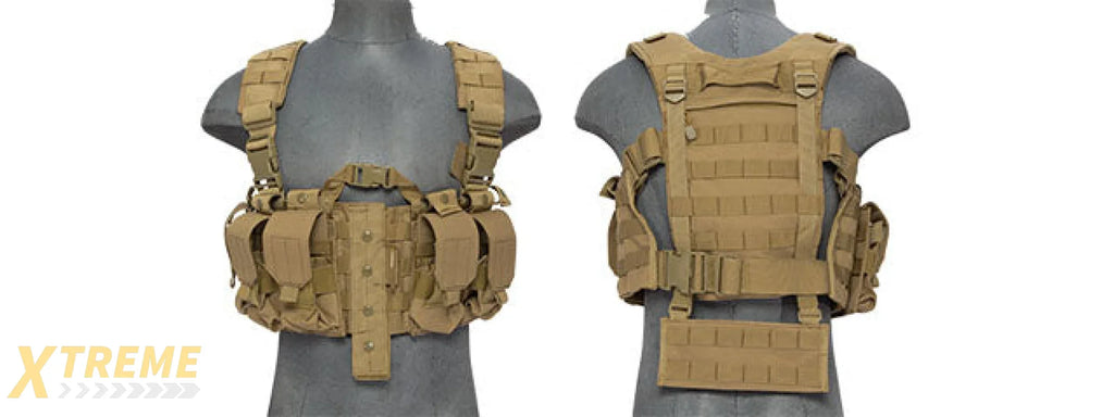 CA-306TN NYLON M4 CHEST HARNESS (TAN)