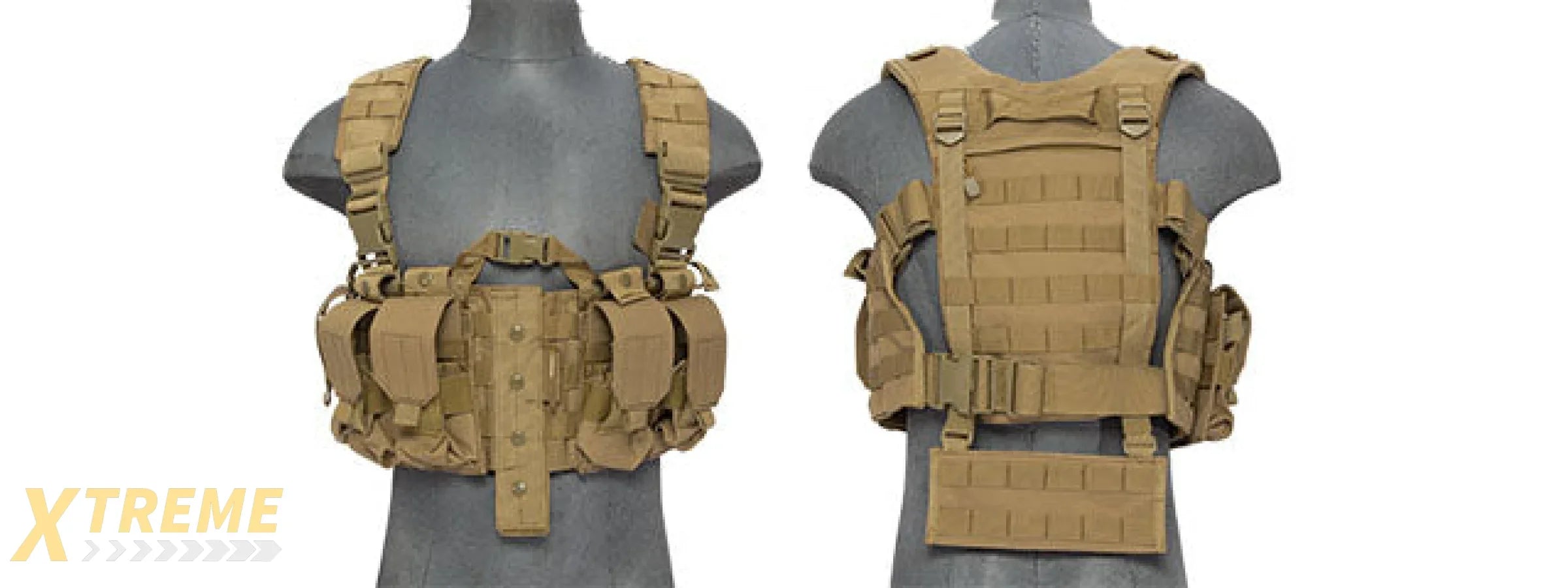 CA-306TN NYLON M4 CHEST HARNESS (TAN)
