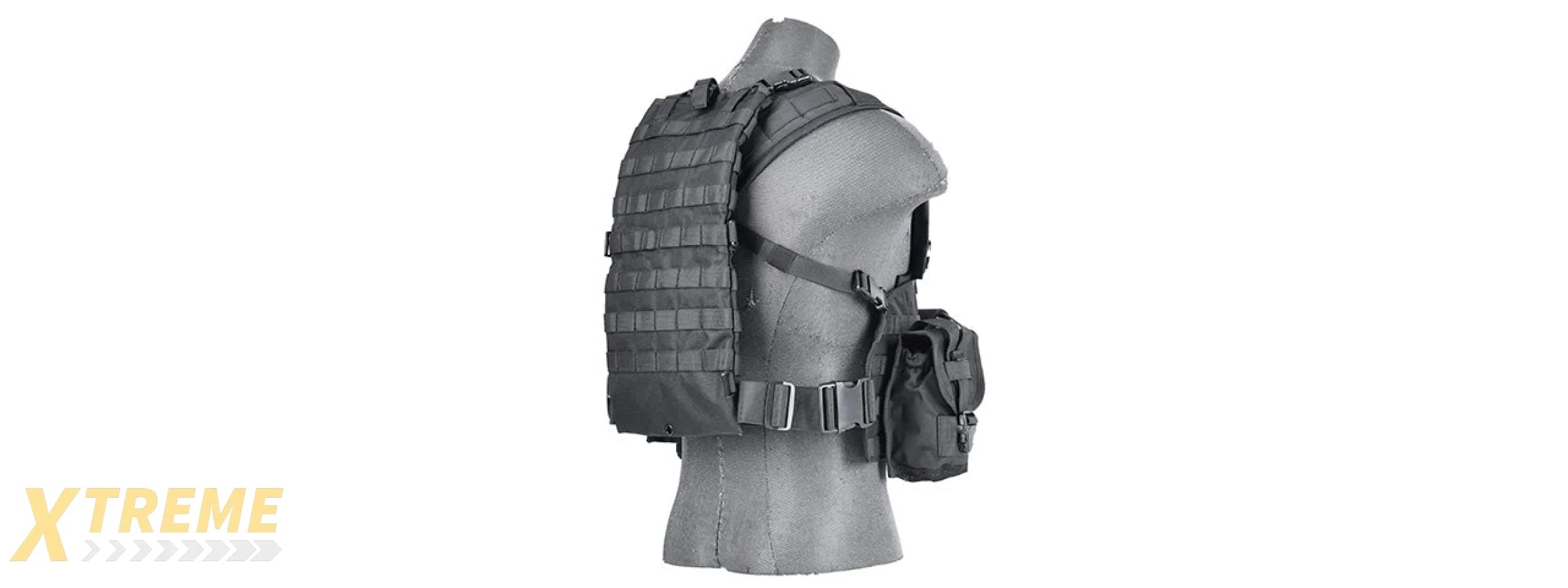 CA-307BN NYLON MODULAR CHEST RIG (BK)