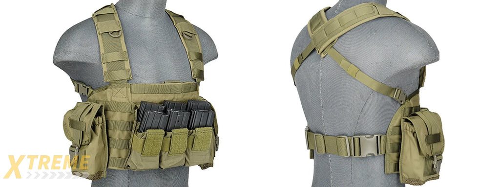 CA-307GN MODULAR CHEST RIG 600D NYLON (OD)
