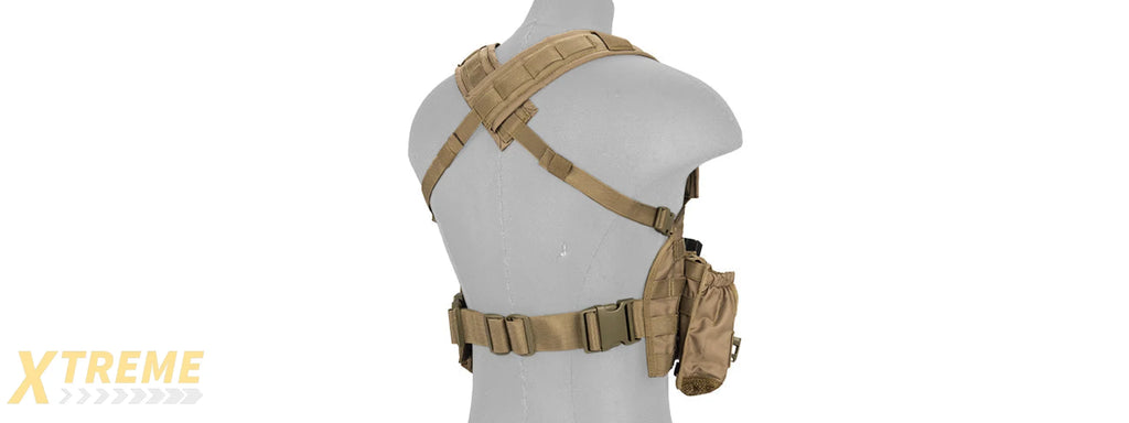 CA-307TN NYLON MODULAR CHEST RIG (TAN)