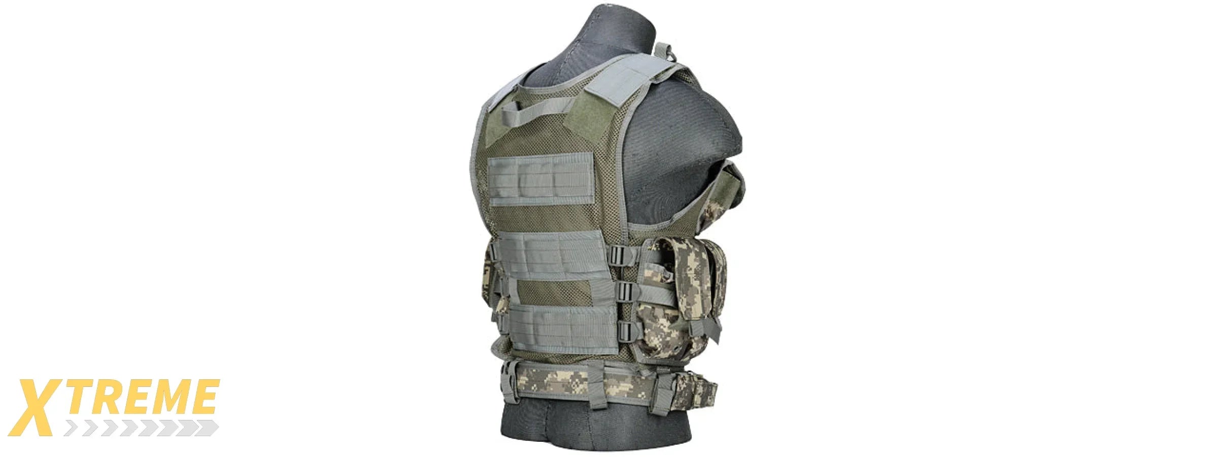 CA-310 Nylon Cross Draw Vest with Holster and Adjustable Straps — Lancer Tactical