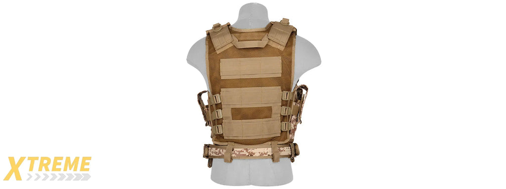 CA-310 Nylon Cross Draw Vest with Holster and Adjustable Straps — Lancer Tactical