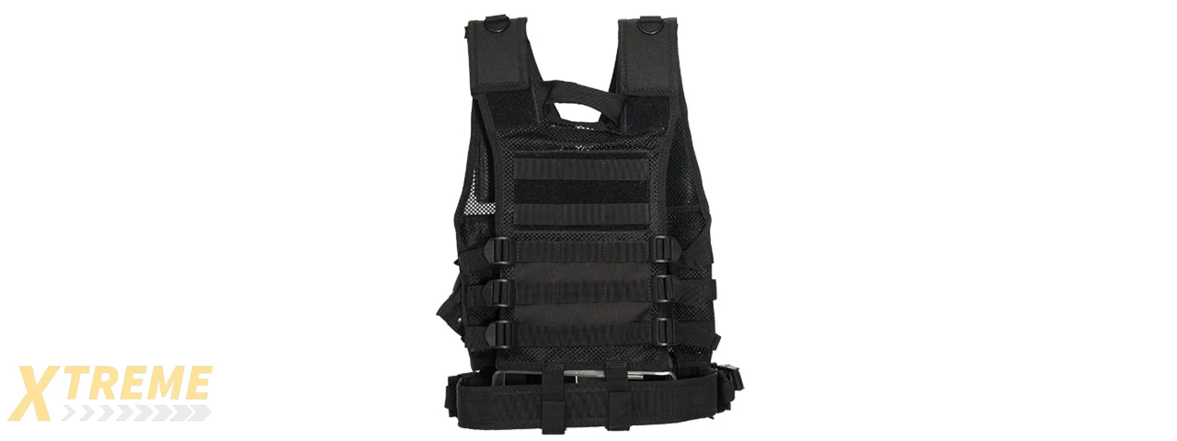 CA-310KBN NYLON YOUTH SIZE CROSS DRAW VEST W/HOLSTER (BLK)