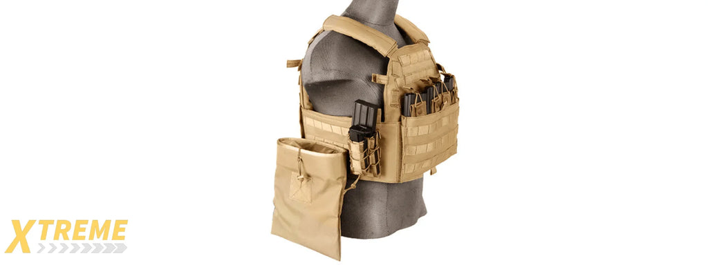 CA-311 1000D Nylon 6094/69T4 Airsoft Molle Tactical Vest by Lancer Tactical