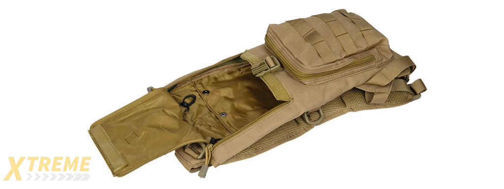 CA-321TN 1000D NYLON LIGHTWEIGHT HYDRATION BACKPACK (TAN)