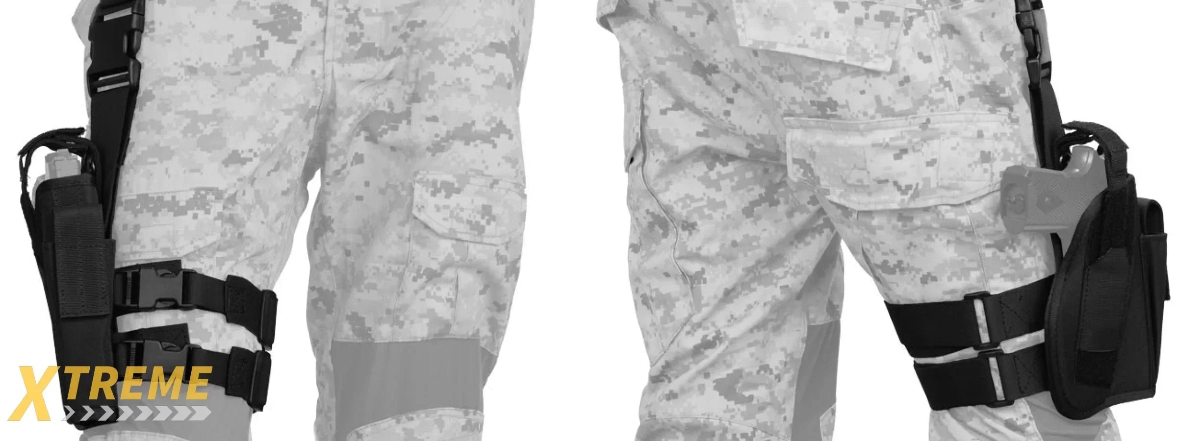 CA-323 92F Drop Leg Nylon Pistol Holster by Lancer Tactical Thigh Rig