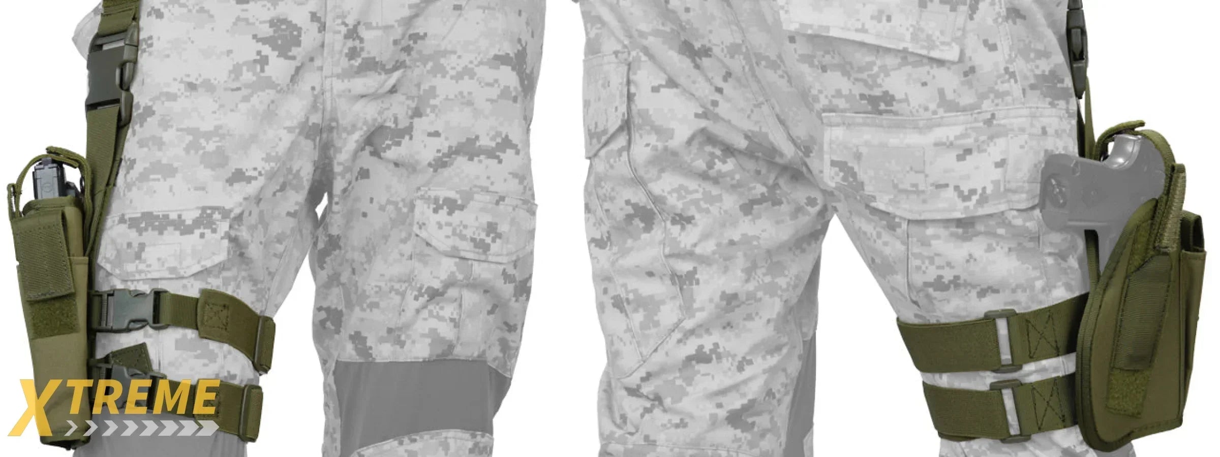CA-323 92F Drop Leg Nylon Pistol Holster by Lancer Tactical Thigh Rig
