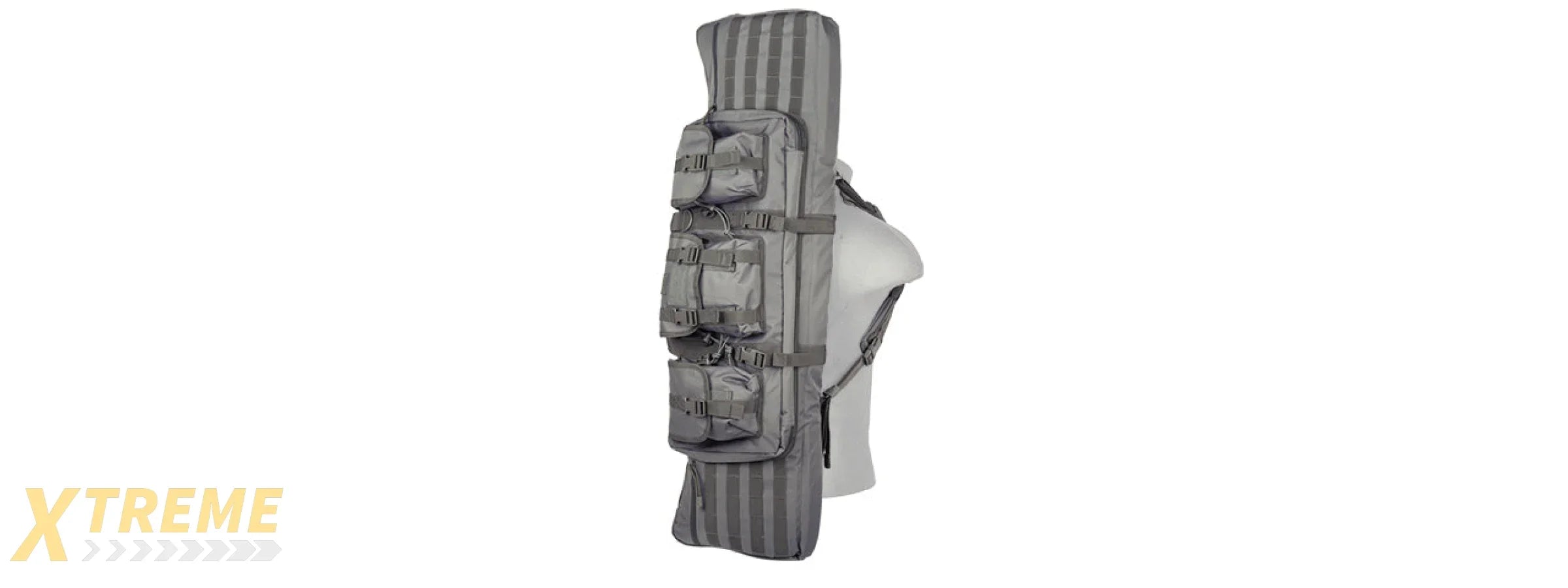 CA-343GY2 MOLLE 42" DOUBLE GUN BAG (GRAY)