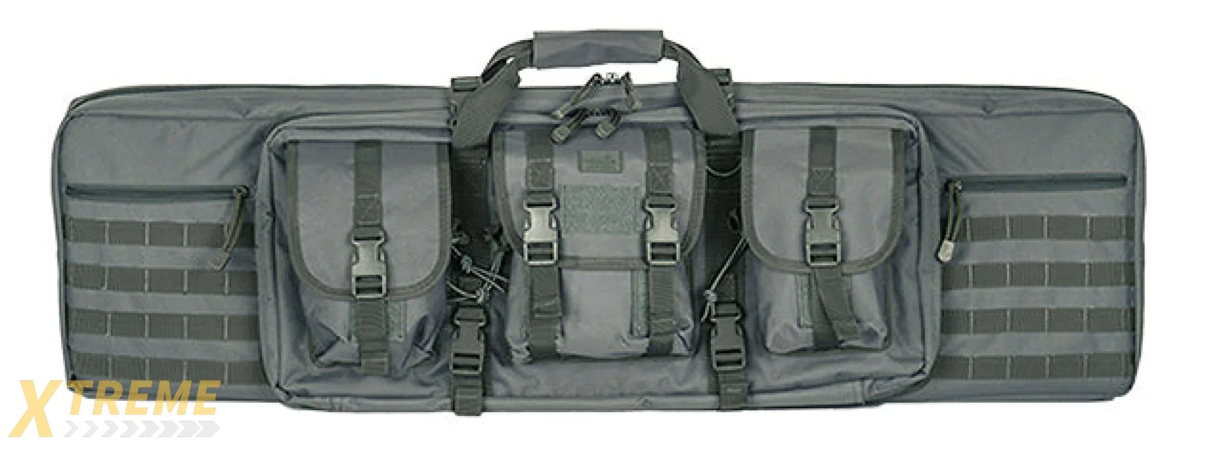 CA-343GY2 MOLLE 42" DOUBLE GUN BAG (GRAY)